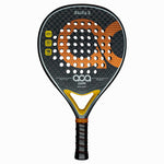 Frontansicht des ACA BAHIA 2 Padelschlägers aus 12K Carbon mit tränenförmiger Form.