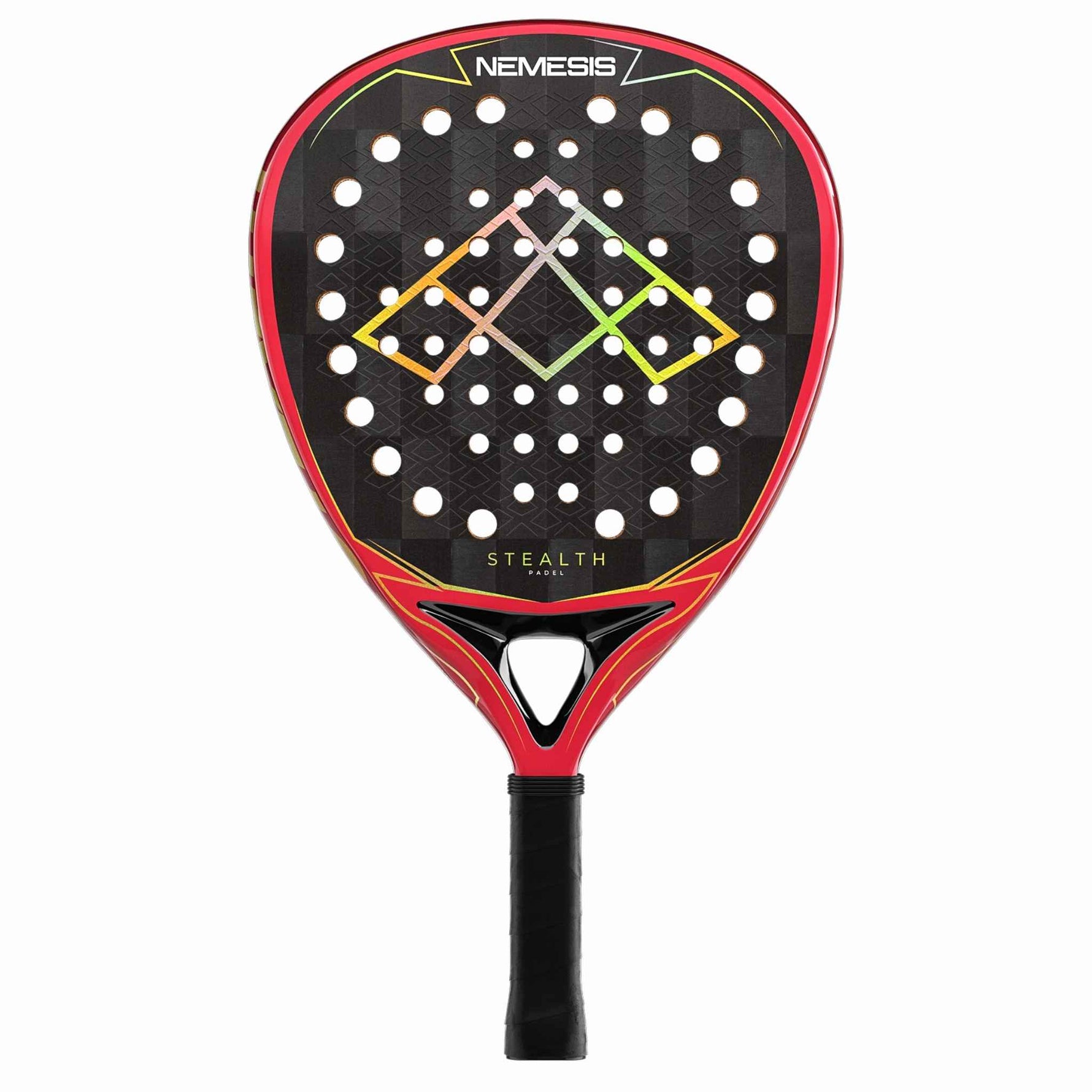 Stealth Padel Nemesis Vorderseite – XTREME 24K Carbon T800 Power-Schläger für Offensivspieler